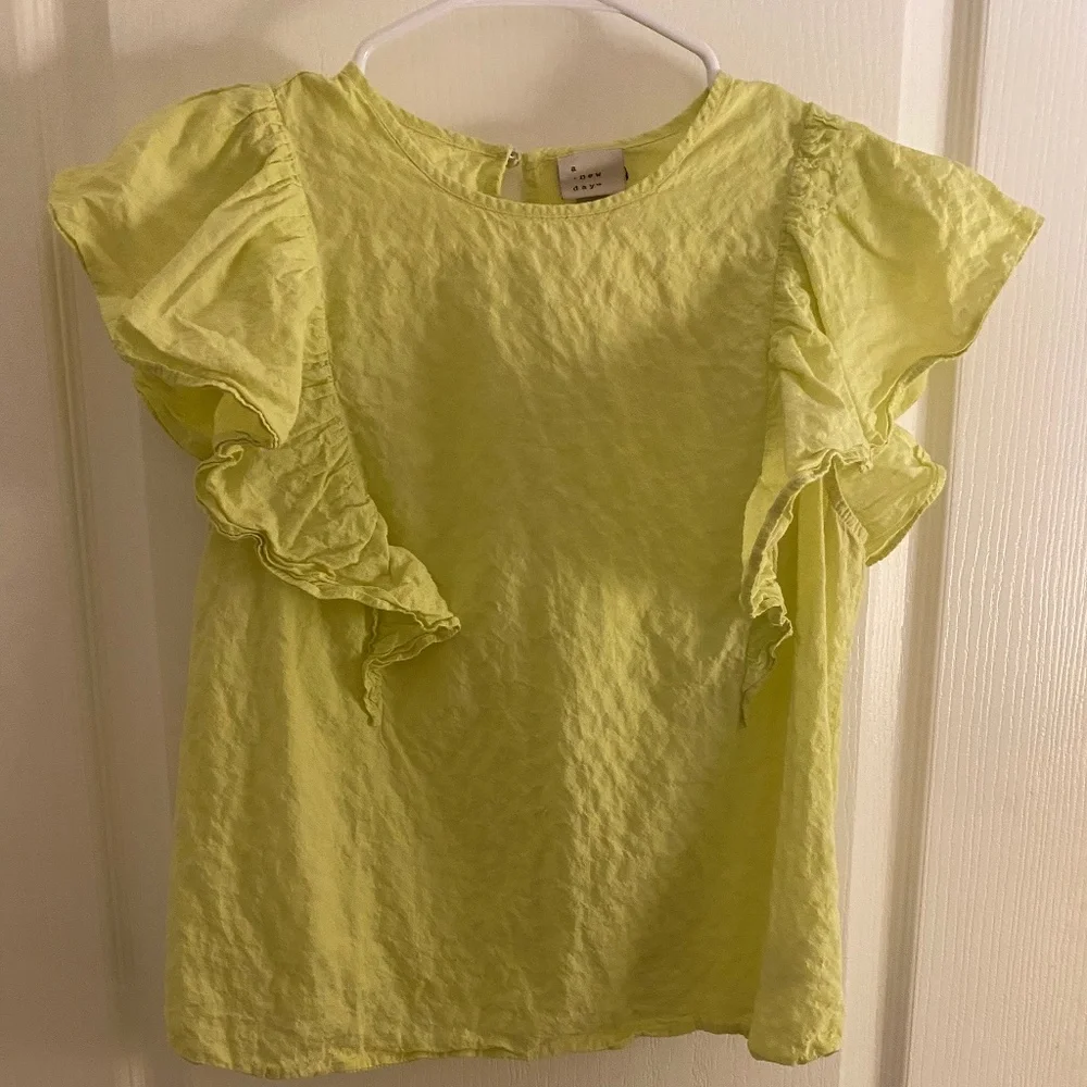 Neon Ruffle Top - Picture 1 of 2
